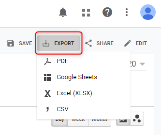 Google Analytics day of week - exporting