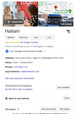 Hallam Local SEO