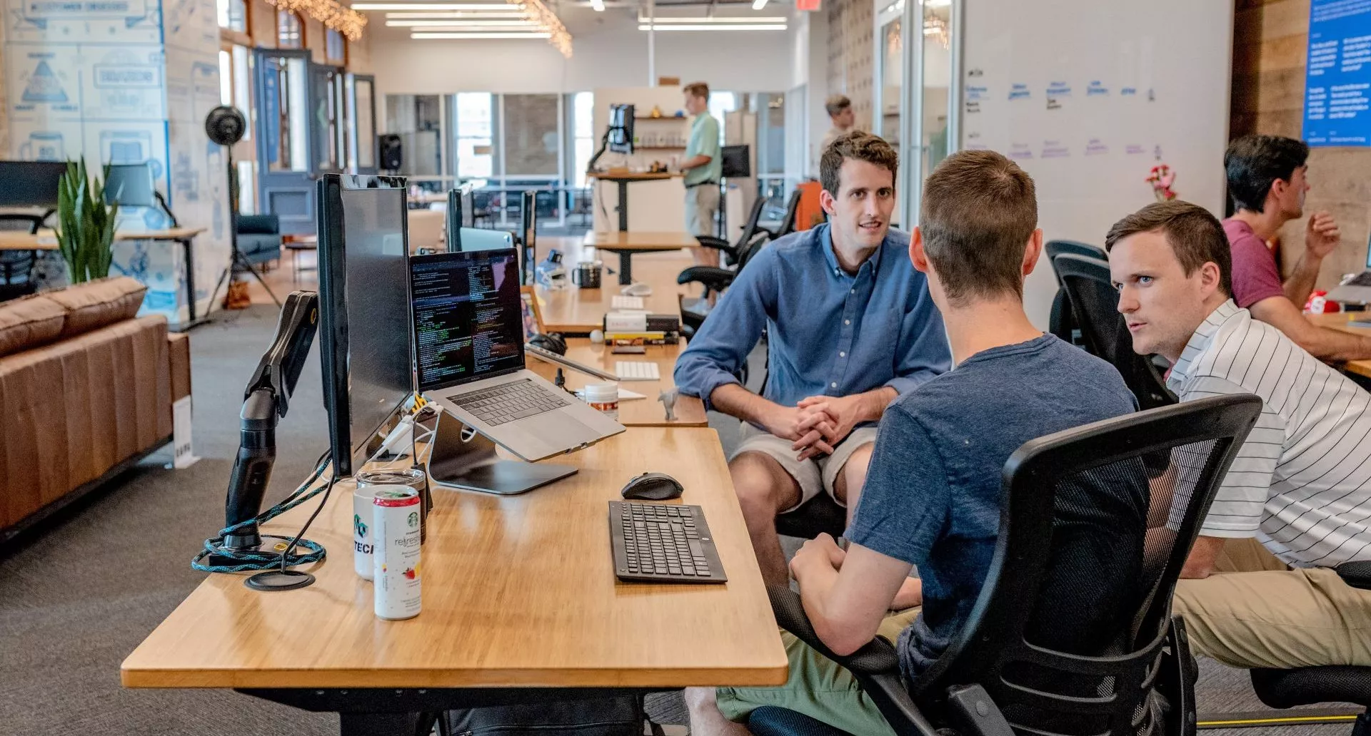 men working in the office