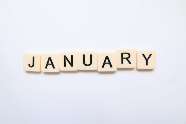 January written in scrabble