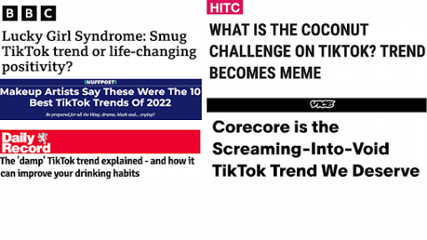 headlines for tiktok press