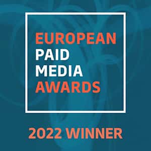 European Paid Media Awards 2022 Winner