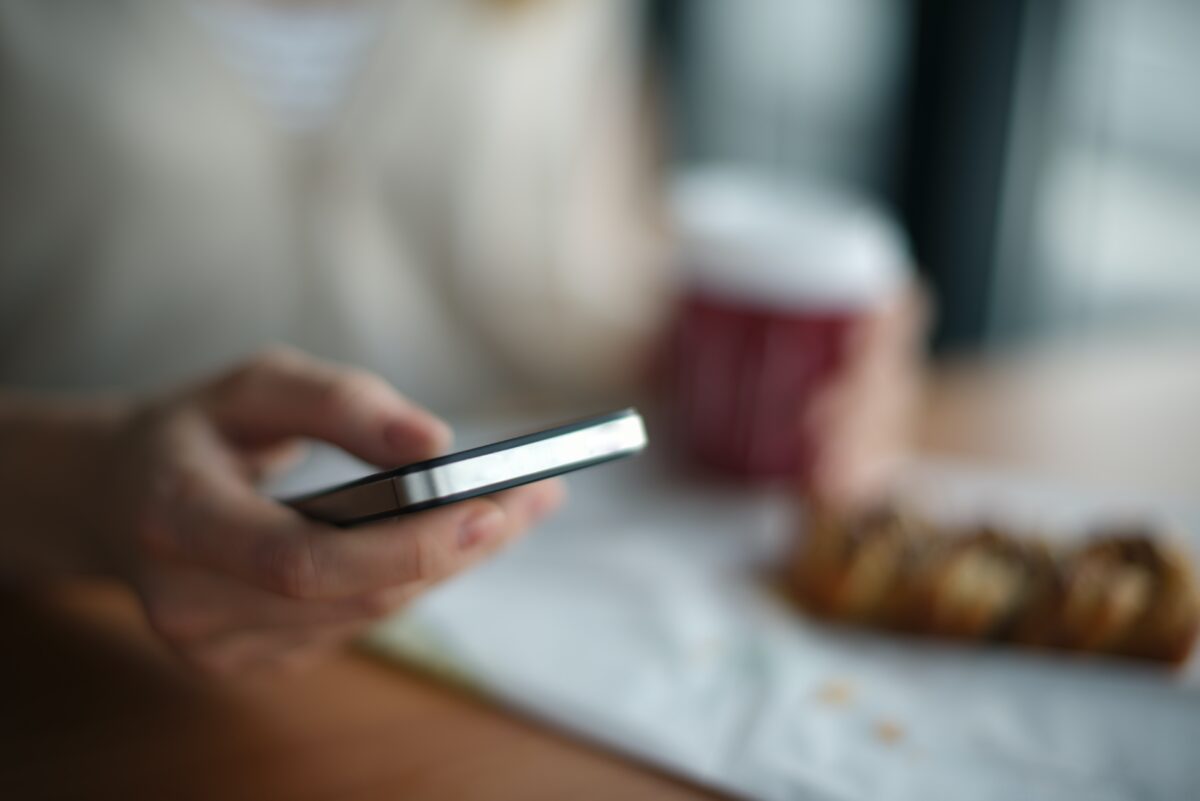 Mobile phone and work desk