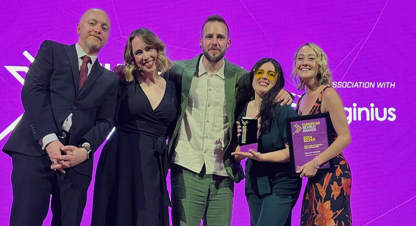 Hallam wins Best Large SEO Agency at EU Search Awards 2024