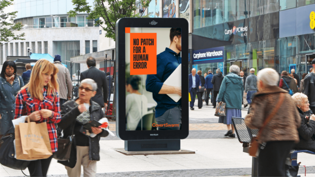 CovertSwarm OOH advertising creative