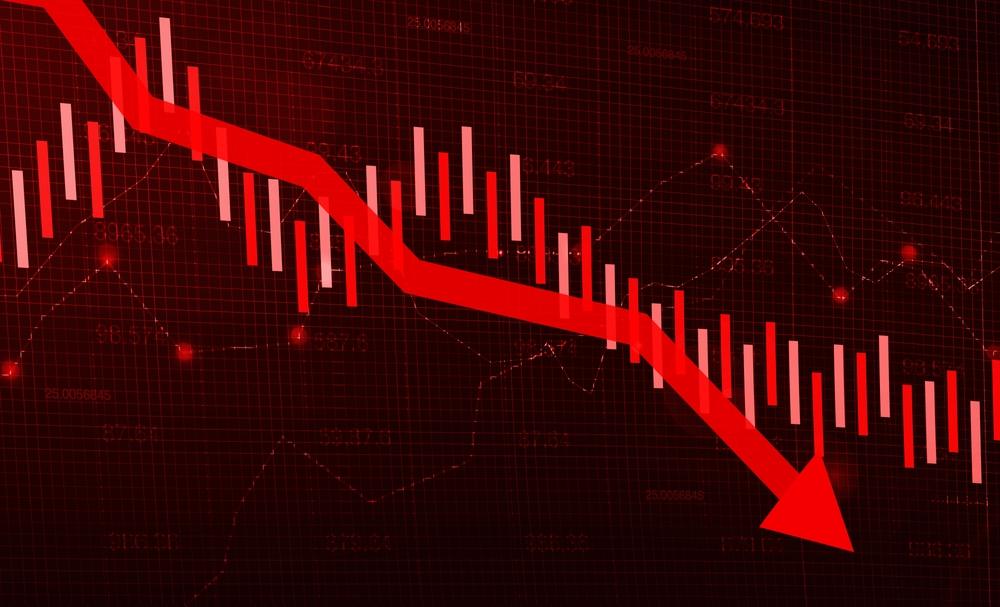 graph showing organic traffic dropping