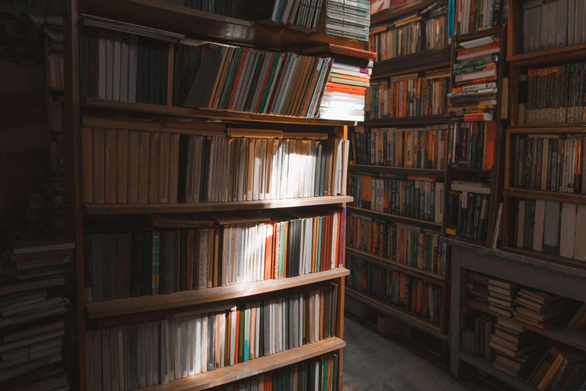 books in a library