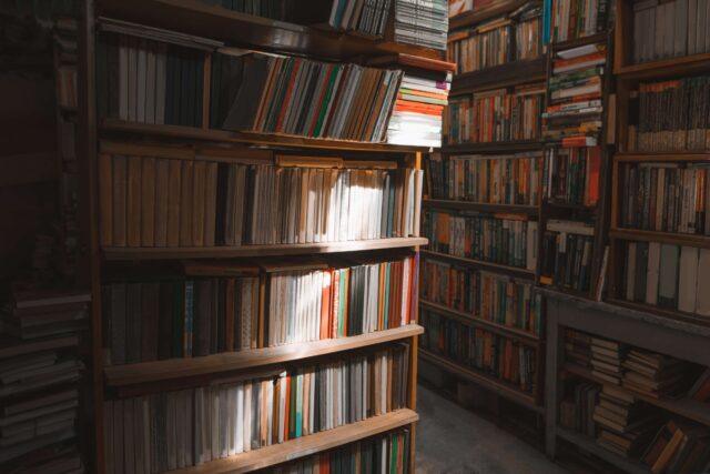 books in a library