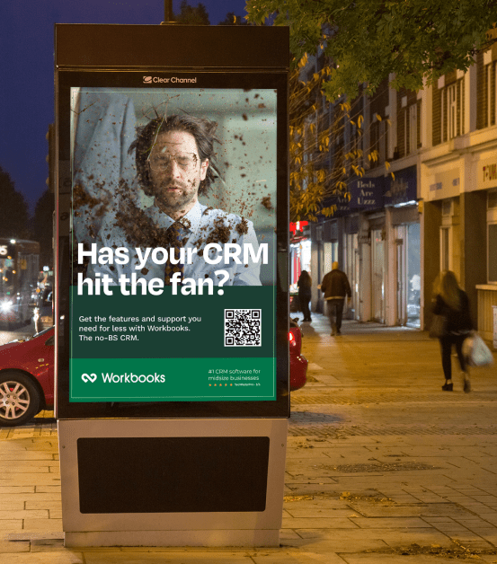 Workbooks bus shelter ad