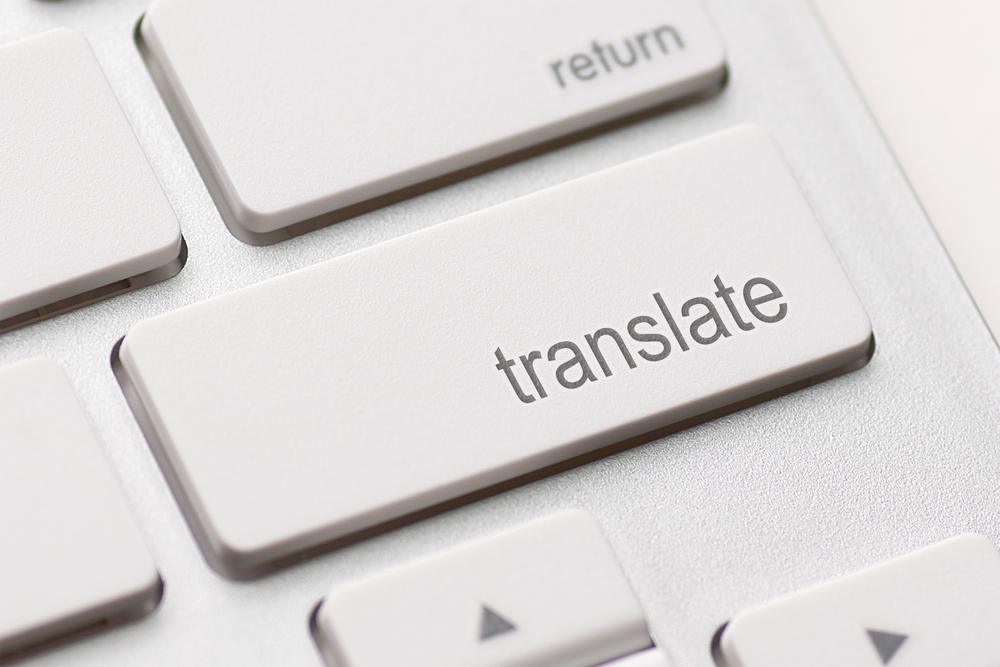 Translate,Computer,Key,In,Showing,On,Line,Translator